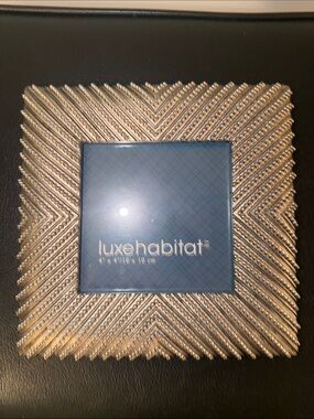 Habitat Silver Textured Square Photo Frame